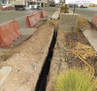 EXCAVATION FIBRE OPTIC NETWORK QAF